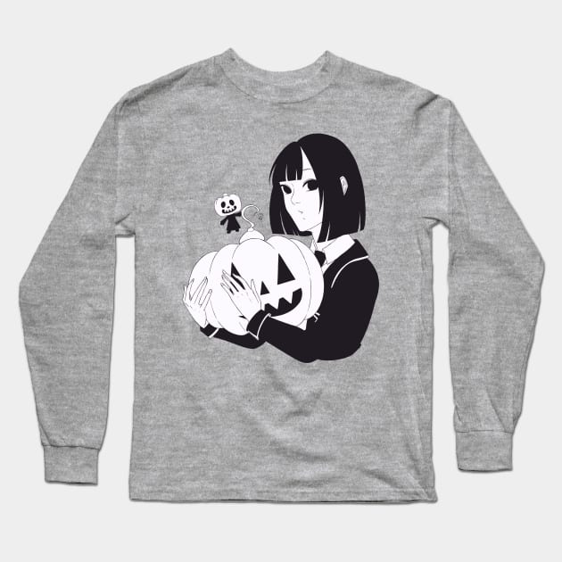 Halloween - Villager Pumpking Long Sleeve T-Shirt by AkiraKiita